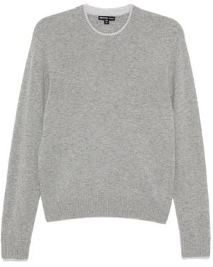James Perse Kaschmirpullover Mit Kontrastdetails - Grau