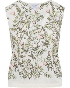 Giambattista Valli Floral Top - Grey