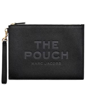 Marc Jacobs The Large Leather Clutch Bag - Black