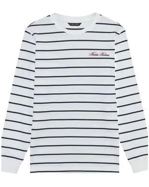 Brooks Brothers Striped Cotton T-Shirt - White