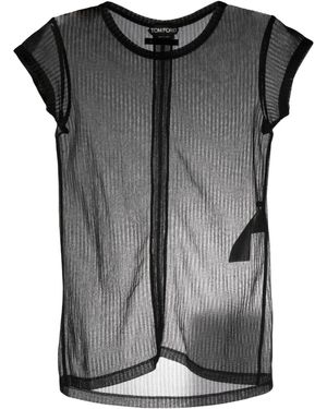 Tom Ford Sheer Crewneck T-shirt - Grey