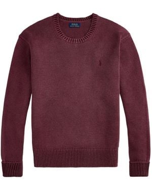 Polo Ralph Lauren Long-Sleeves Cotton Jumper - Purple