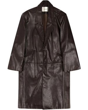 Entire studios Cappotto Monopetto - Marrone