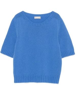 Kiltie Verbier Trui Met Korte Mouwen - Blauw