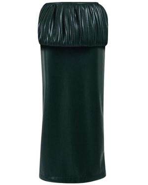 ROWEN ROSE Geplooide Ballon Maxi-Rok - Groen