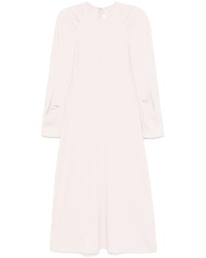 Victoria Beckham Long Ml Raglan Nude Dress - Pink