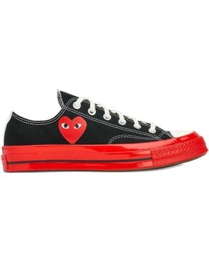 COMME DES GARÇONS PLAY Heart Print Sneakers - Red
