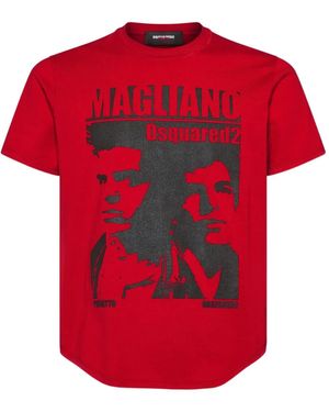DSquared² X Magliano Graphic-Print T-Shirt - Red