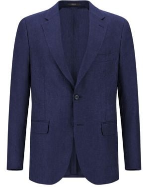 BOGGI Linen Blazer - Blue