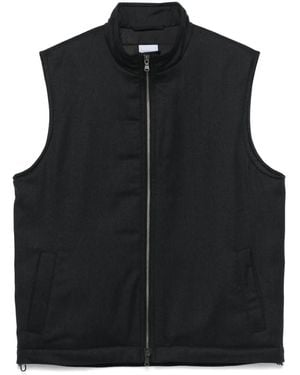Sunspel Wool Gilet - Black