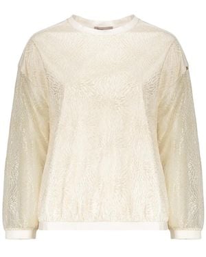 Herno Long-Sleeve Round-Neck Sweatshirt - Natural