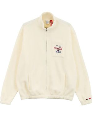Champion Zip-Up Sweater - White