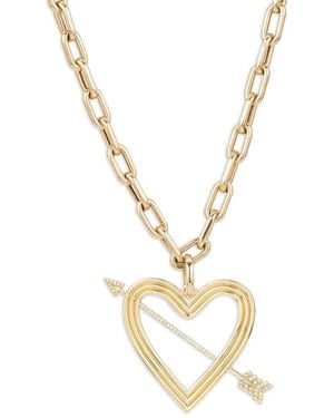 Adina Reyter Heart And Arrow ダイヤモンド ネックレス 14kイエローゴールド - メタリック
