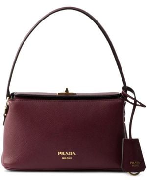 Prada Mini-Sac Avoir Saffiano - Purple