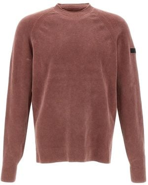 Rrd Velvet Techno Wash Chenille Jumper - Red