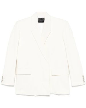 Mugler Blazer Con Doble Botonadura - Blanco