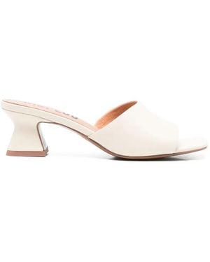 Bibi Lou Sculpted Mules - Natural