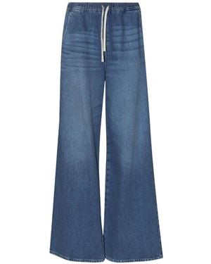 La Ligne Darcy Drawstring-Waist Jeans - Blue