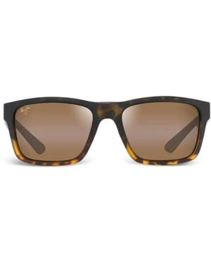 Maui Jim Rectangle-Frame Sunglasses - Brown