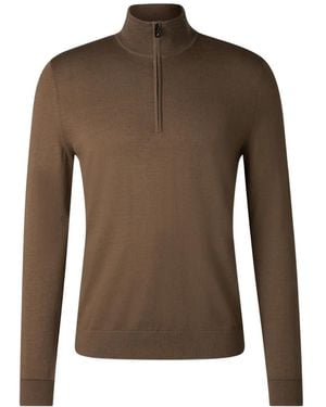 Bogner Ouri Wool Polo Jumper - Brown