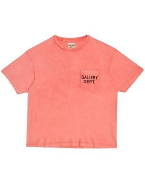 GALLERY DEPT. Logo-Print Pocket T-Shirt - Pink