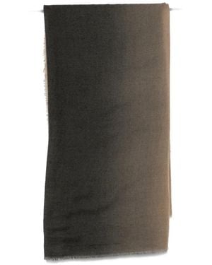 Faliero Sarti Ombre Frayed-Edge Scarf - Gray