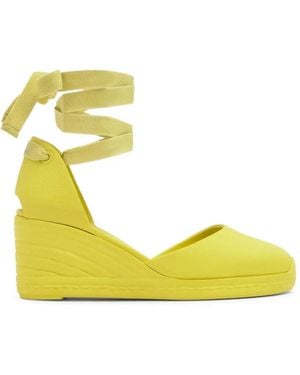 Castañer Careen Tie Espadrilles - Yellow