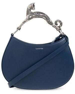 Lanvin Shopper mit Katzenhenkel - Blau