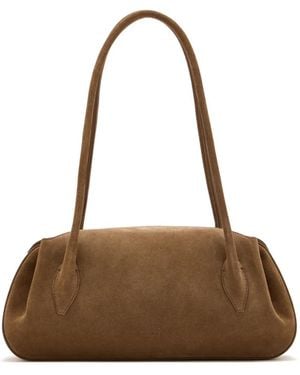 Yuzefi Leather Tote Bag - Brown