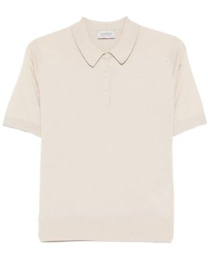 John Smedley Jill Short-Sleeve Polo Top - White