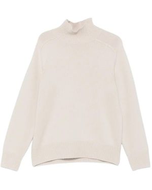 Soft Goat Long-Sleeve Roll-Neck Jumper - White