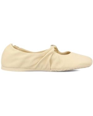 Loewe Pebble Soft ノット フラットシューズ - ナチュラル