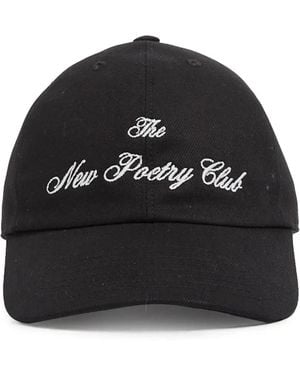 Ann Demeulemeester Embroidered Baseball Cap - Black