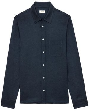 Zadig & Voltaire Stan シャツ - ブルー