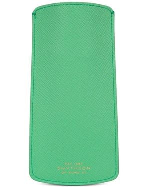 Smythson Panama Glasses Case - Groen