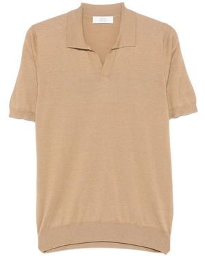 Mauro Ottaviani Gestricktes T-Shirt - Natur