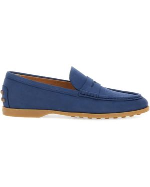 Tod's Penny-Detail Loafers - Blue