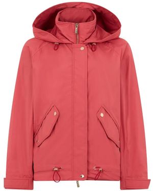 Moorer Jill Hooded Jacket - Red