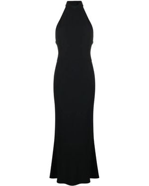 McQueen Halterneck Midi Dress - Black