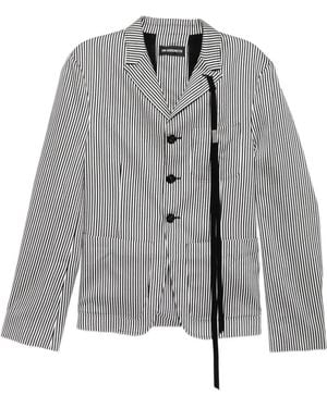 Ann Demeulemeester Josh Striped Blazer - Grey