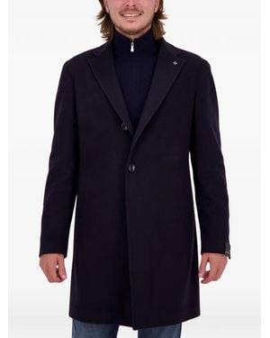 Tagliatore Colorado Single-Breasted Coat - Blue