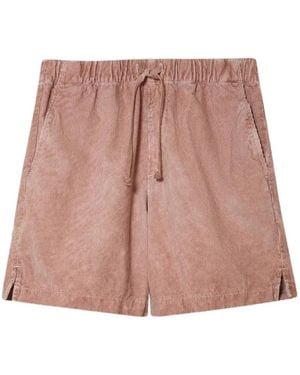 Save Khaki Easy Corduroy Drawstring Shorts - Pink