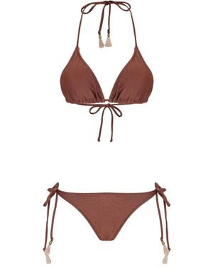 Lygia & Nanny Bikini Maya con borla - Blanco