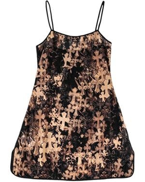 Chrome Hearts Cross-Print Mini Dress - Black