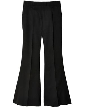 Prada Flared Wool Pants - Black