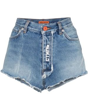 Heron Preston Denim Logo Jeans - Blue