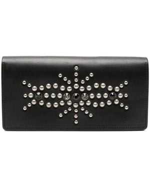 Yohji Yamamoto Stud-Embellished Wallet - Black