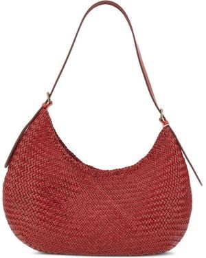 Dragon Diffusion Gewebte Schultertasche - Rot