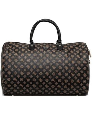 Guess Monogram-Print Bag - Black