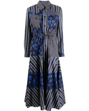 KENZO Hemdkleid Mit Print-Mix - Blau